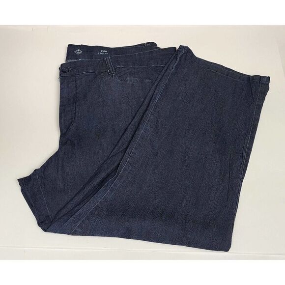 St. John's Bay Straight Leg Women's size 24W Short Dark Wash Blue Denim … - Picture 5 of 6